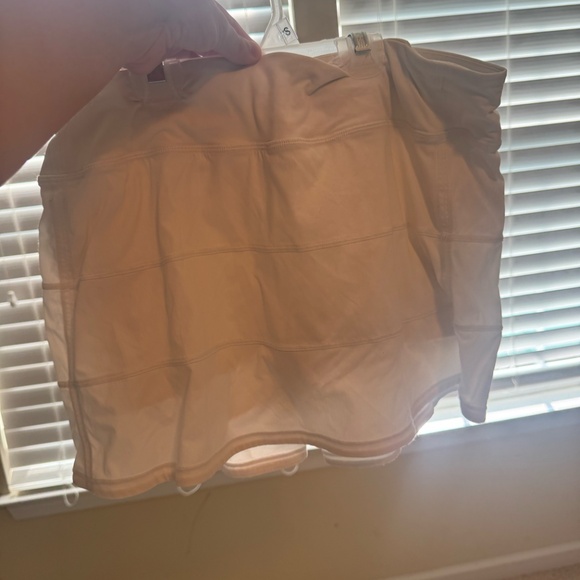 Lulemon White Pace Rival Mid-Rise Skirt Long - Picture 2 of 3